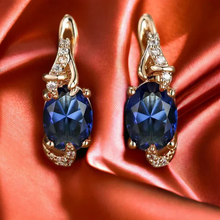 Златисти обеци Midnight Royal Drop