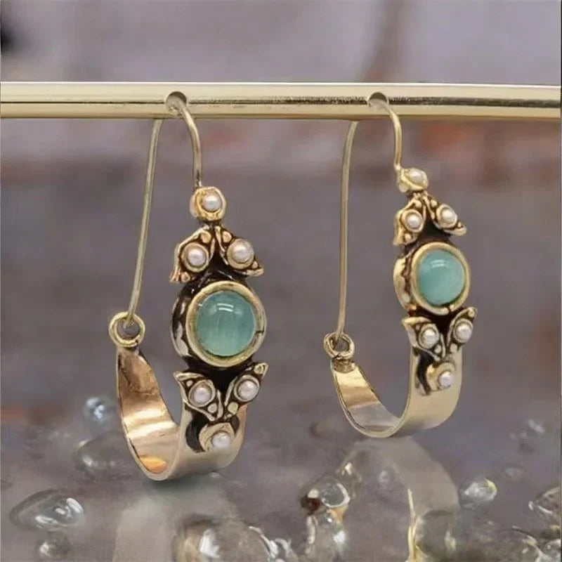 Pendientes con colgante de estilo étnico retro de moda