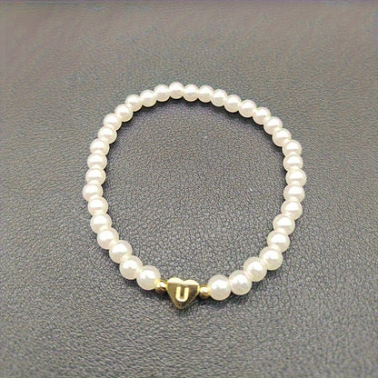 Pulsera Elegante de Corazón con Inicial
