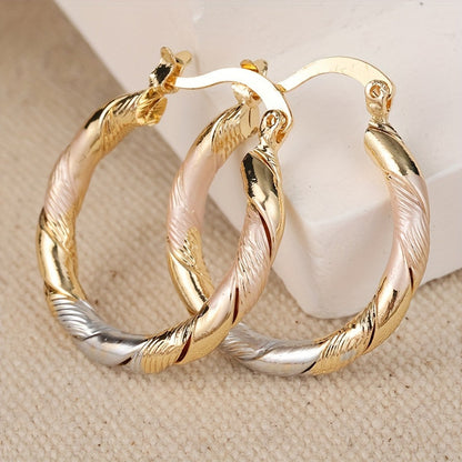 Pendientes vintage redondos de aro