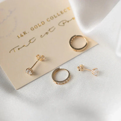 Conjunto de pendientes Dara Brillane con piedras
