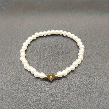 Pulsera Elegante de Corazón con Inicial