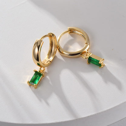 Pendientes Luisa Elegantes con Esmeralda