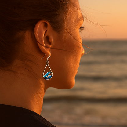 Pendientes Onda de Água Roxy