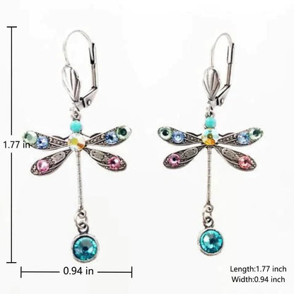 Pendientes vintage de libélula