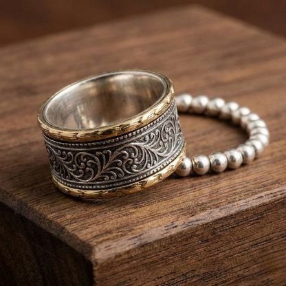Anillo Vintage en Oro y Plata