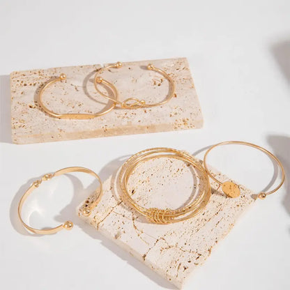 Conjunto Pulseras Nudo Elegante | Oro