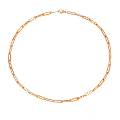 Collar femenino con cadena de acero inoxidable