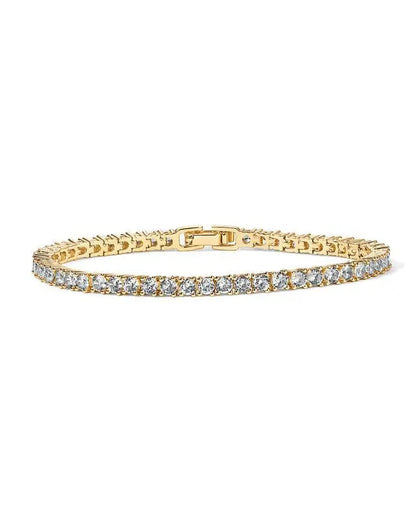 Deslumbrante pulsera Tennis con cristales