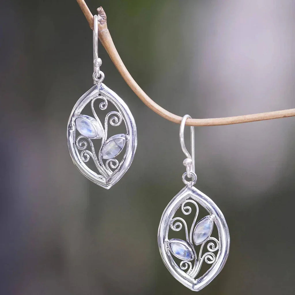 Pendientes Vintage Ivy con circonita