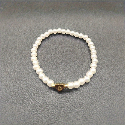 Pulsera Elegante de Corazón con Inicial