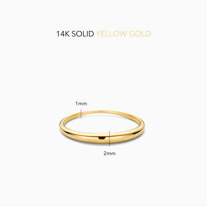 Anillo Cúpula Slim | Oro