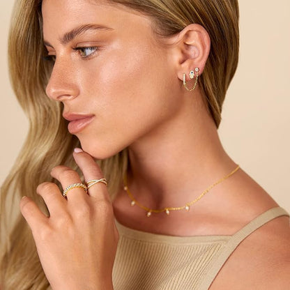 Pendientes Cadena Adella | Oro
