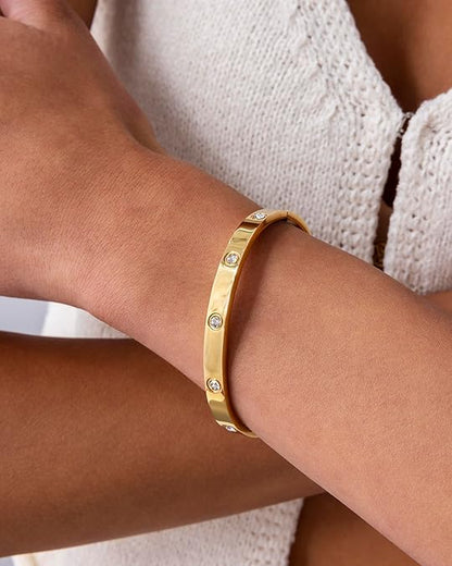 Brazalete Lujo Diamante | Oro