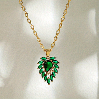 Collar Matilde Corazón de Esmeralda