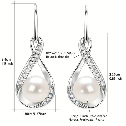 Pendientes de perlas en dorado