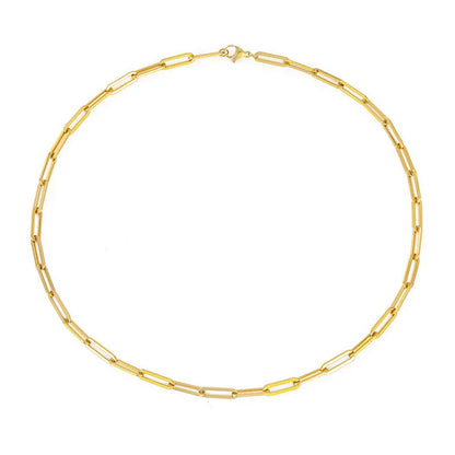 Collar femenino con cadena de acero inoxidable