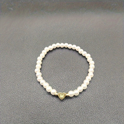 Pulsera Elegante de Corazón con Inicial