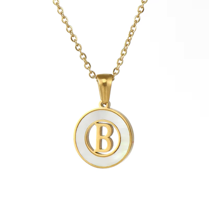 Collar de Concha con Letra Inicial
