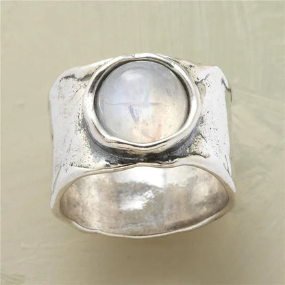 Anillo Boho de Piedra Luna
