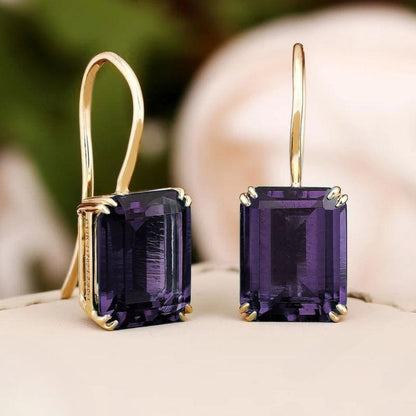 Pendientes Mila con esmeralda