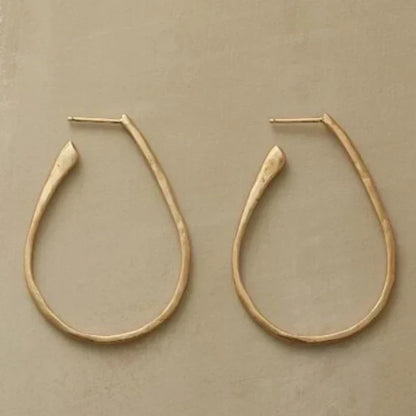 Aros vintage dorados chic