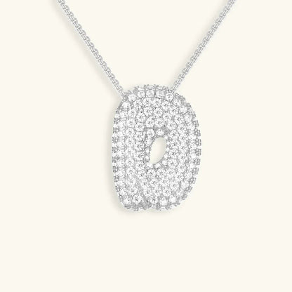 Collar de Diamantes con Inicial en Burbuja
