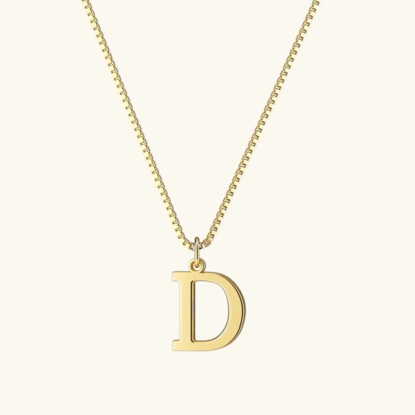 Collar de Oro con Letra Inicial