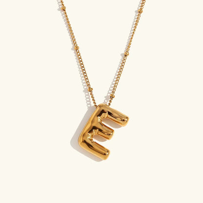 Collar de Oro con Inicial Balloon
