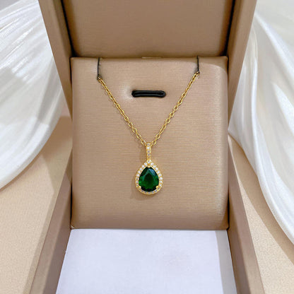 Conjunto de Joyería Esmeralda Aurora
