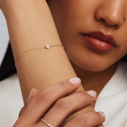 Pulsera Cléa Piedra Moissanite | Oro
