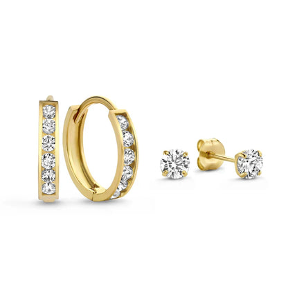 Conjunto de pendientes Dara Brillane con piedras