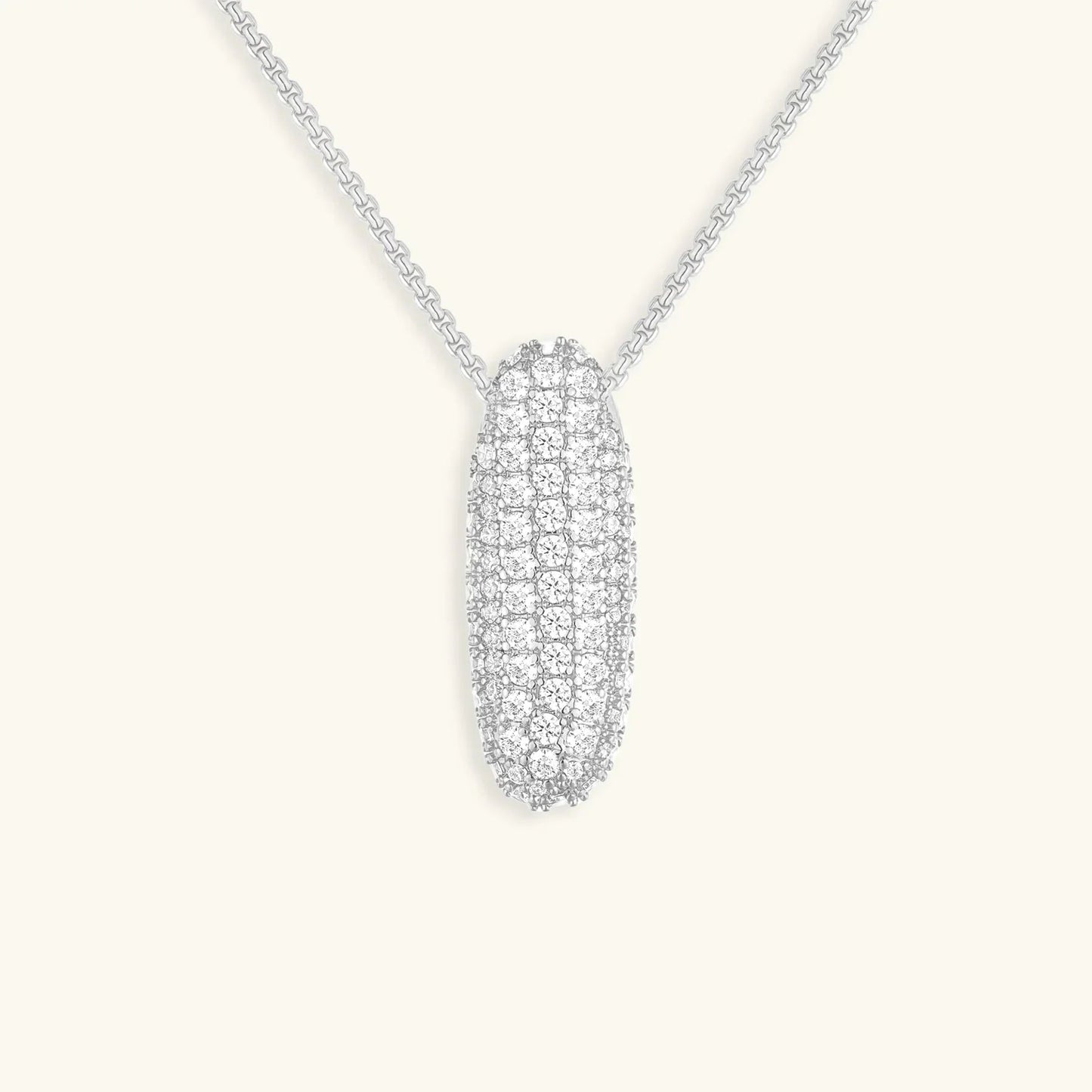 Collar de Diamantes con Inicial en Burbuja