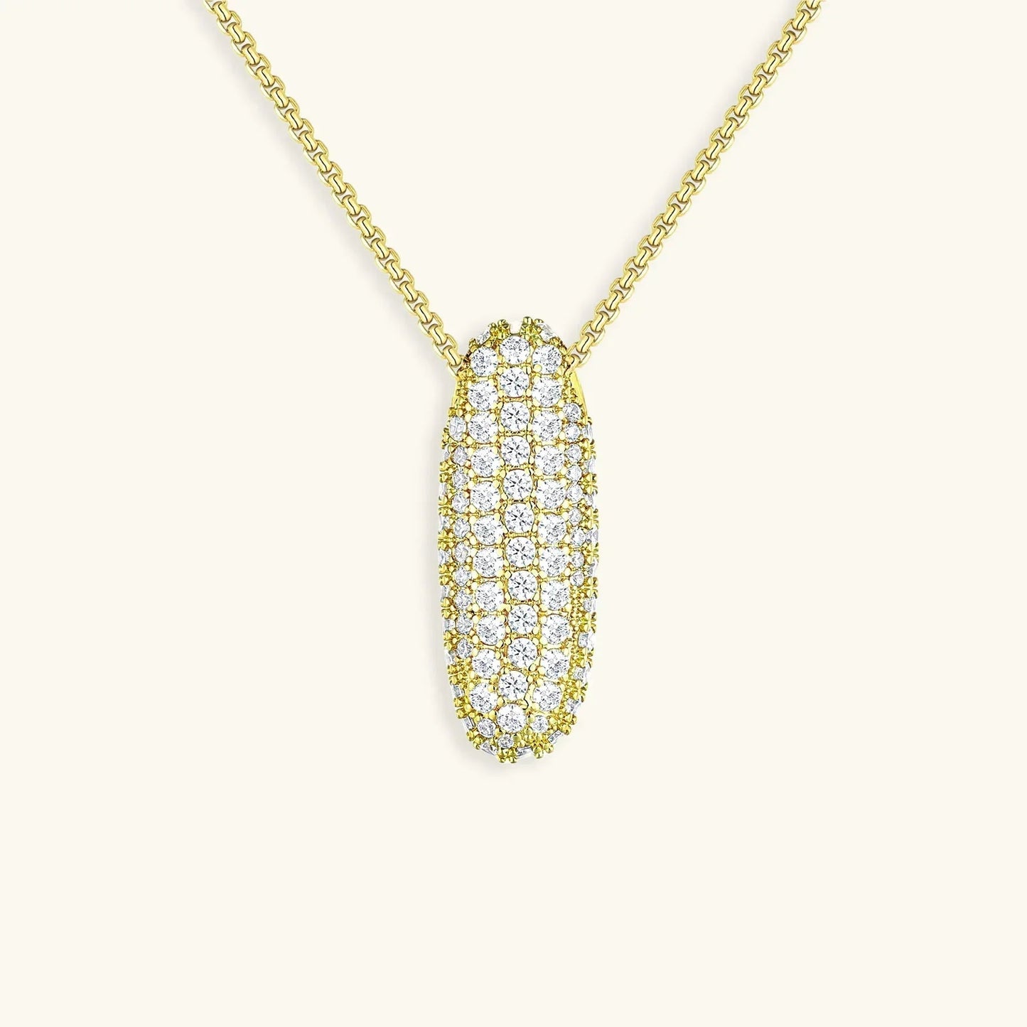 Collar de Diamantes con Inicial en Burbuja