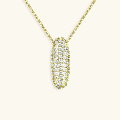 Collar de Diamantes con Inicial en Burbuja