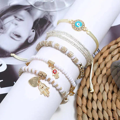 Conjunto de pulseras Hamsa