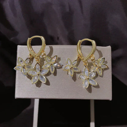 Pendientes Estrella de Primavera con colgante
