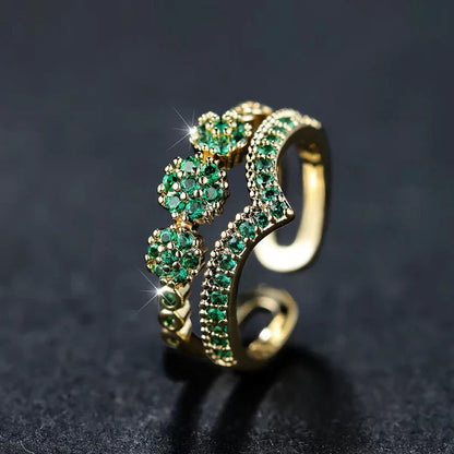 Anillo Corona de Esmeralda