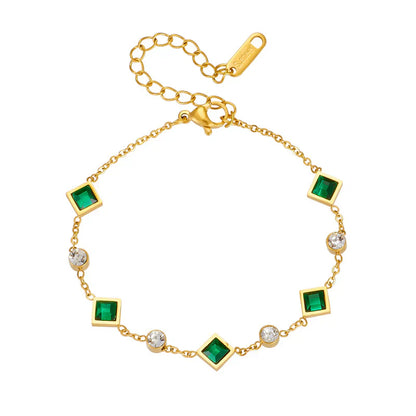 Pulsera Esmeralda Celeste