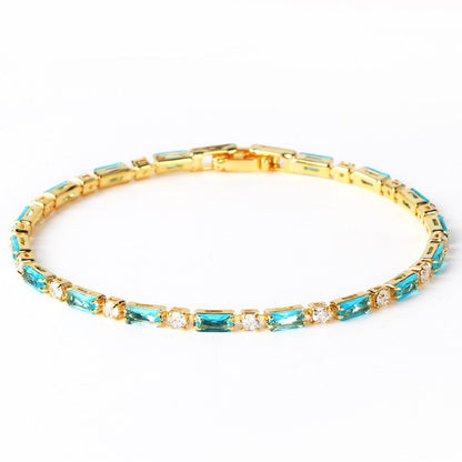 Pulsera Piedra Turquesa Natural | Oro