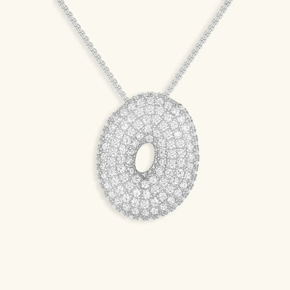 Collar de Diamantes con Inicial en Burbuja