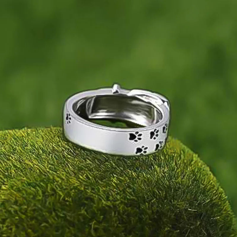 Anillo Collar Bonito y Elegante Inspirado en Perros
