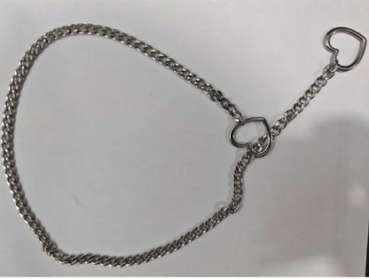 Collar Lara con corazón de acero inoxidable
