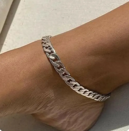 Tobillera con cadena para vacaciones en la playa