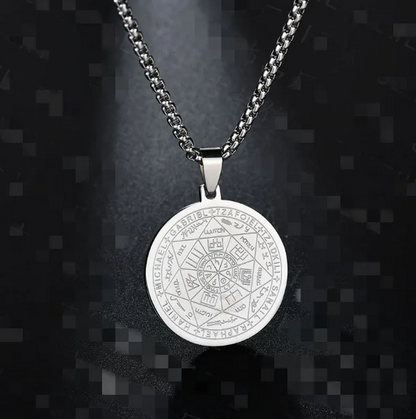Collar con colgante Tritone Ángel Seis Estrellas