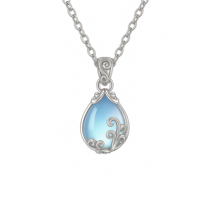 Collar Soraia con piedra lunar