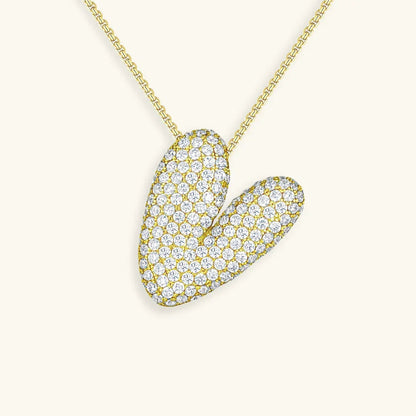 Collar de Diamantes con Inicial en Burbuja