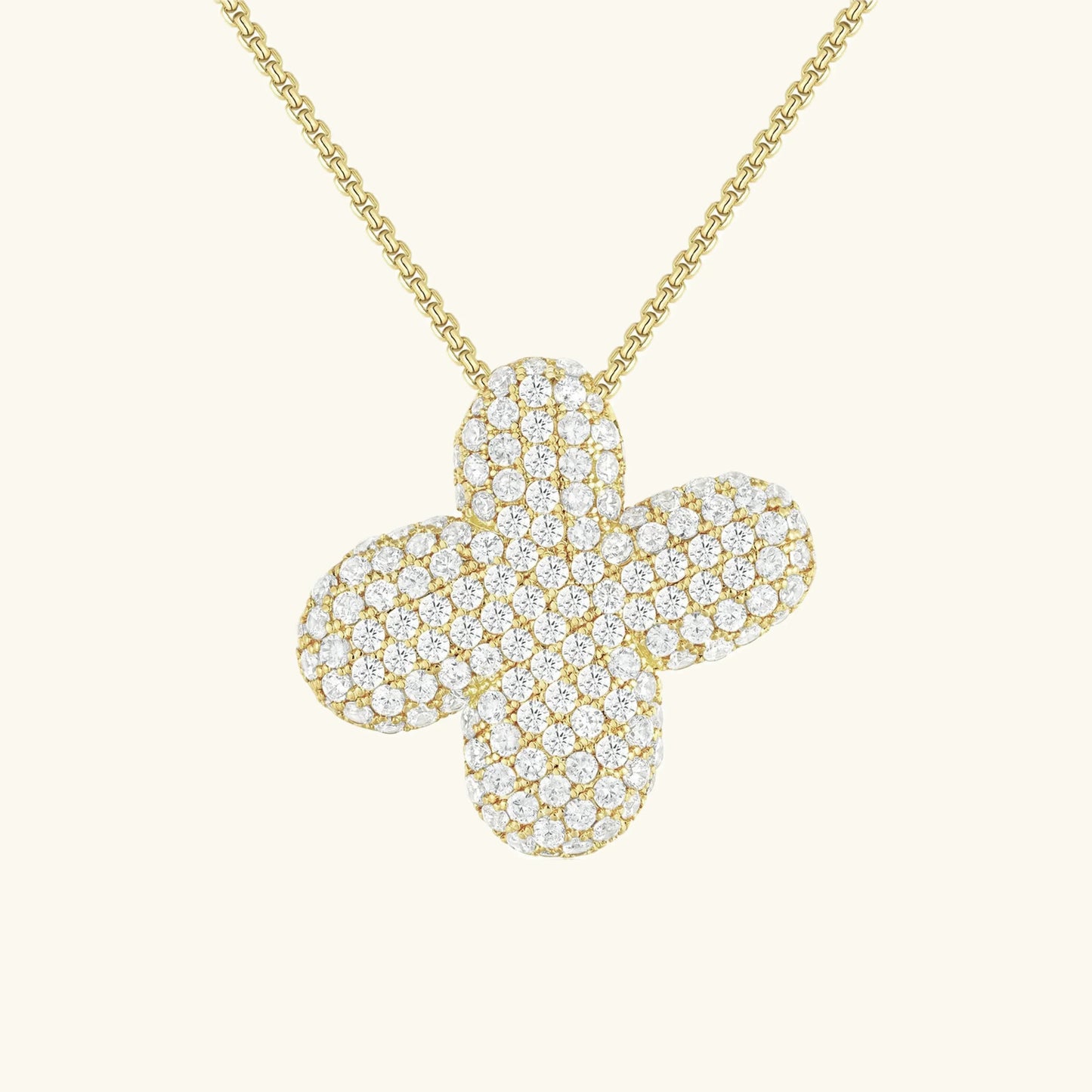 Collar de Diamantes con Inicial en Burbuja