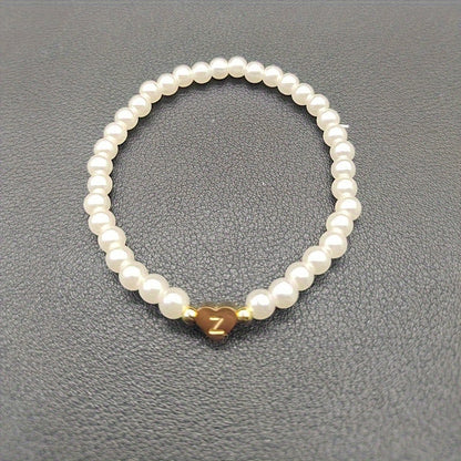 Pulsera Elegante de Corazón con Inicial