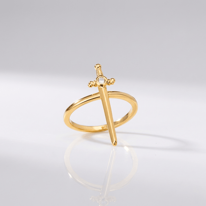 ANILLO DE ESPADA CRUZ DE PLATA